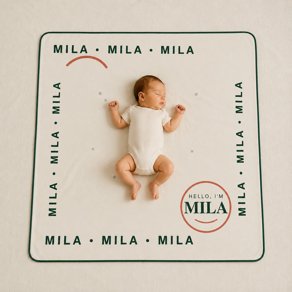 Personalized Baby Swaddle main product view.