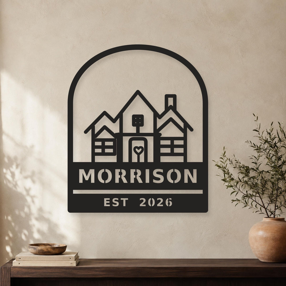 Custom House Portrait Sign — hero