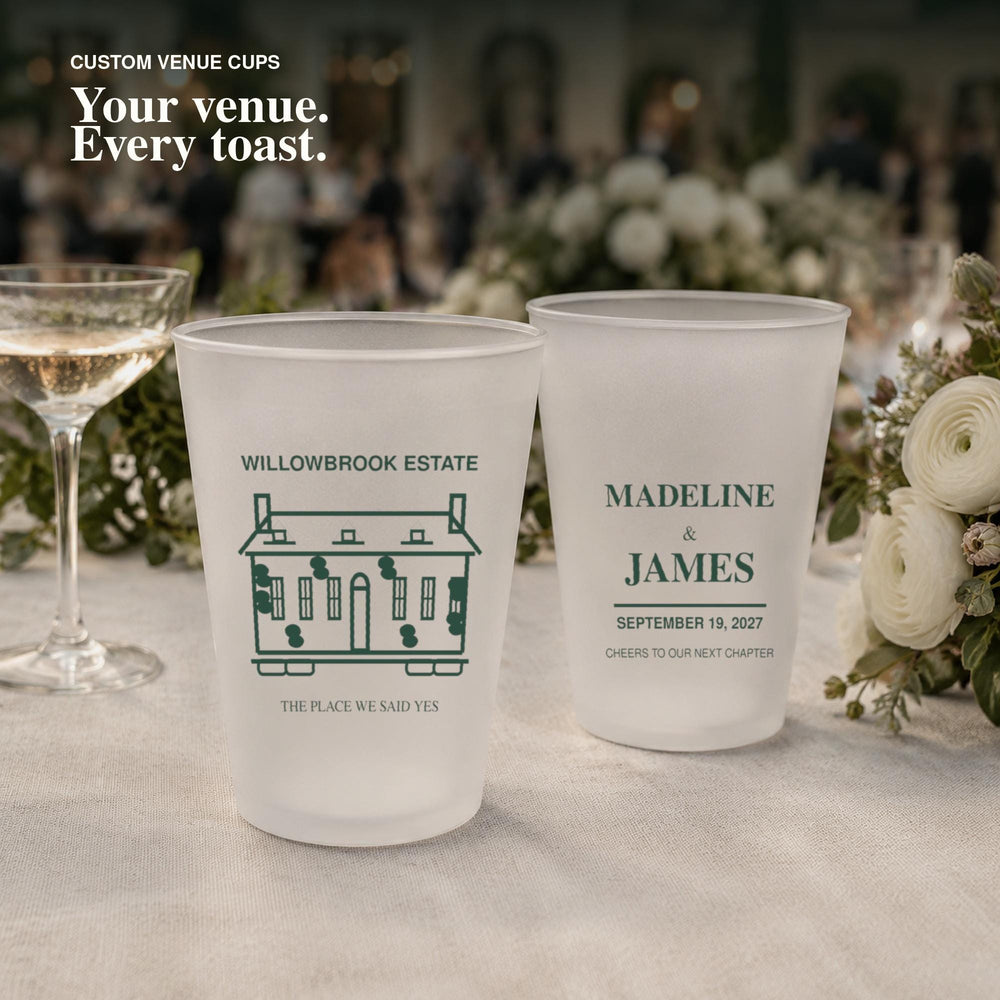 Custom Venue Wedding Cups main product view.